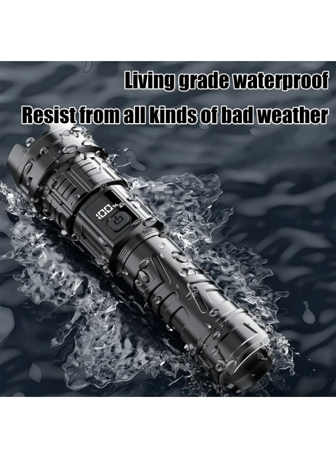 Kaza Rechargeable LED Torch, 2000LM Torches LED Super Bright with 3 Modes, Portable Small Torch with Battery, Waterproof Flashlight Zoomable for Power Cut, Emergency, Camping, Hiking, Outdoor - Image 4